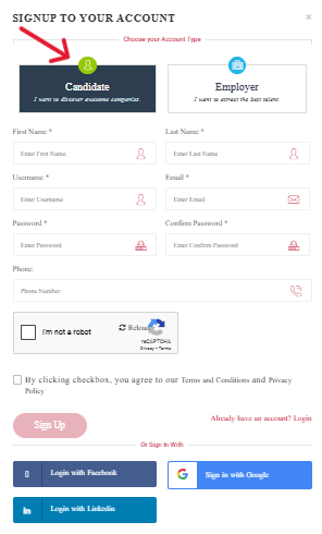 Register Candidate